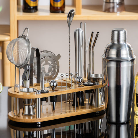 Professional Cocktail Making Set With Stand