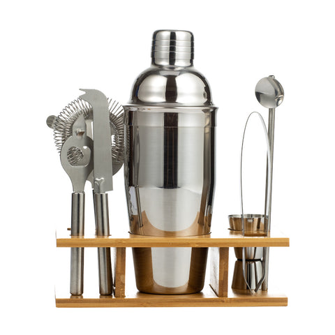 Cocktail Drink Kit With Stainless Steel Tools Stand