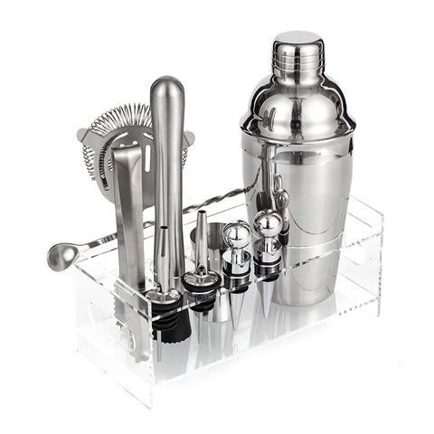Stainless Steel Cocktail Maker Set With Stand