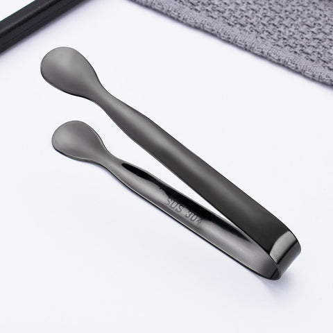Matte Black Professional Bartender Tongs 11cm