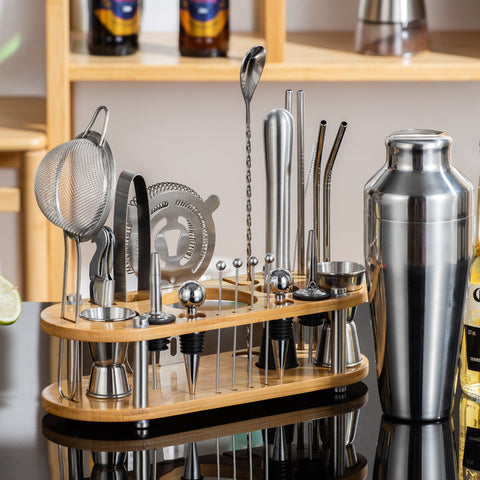 Professional Cocktail Making Set With Stand