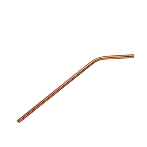 Reusable Copper Angled Cocktail Straws