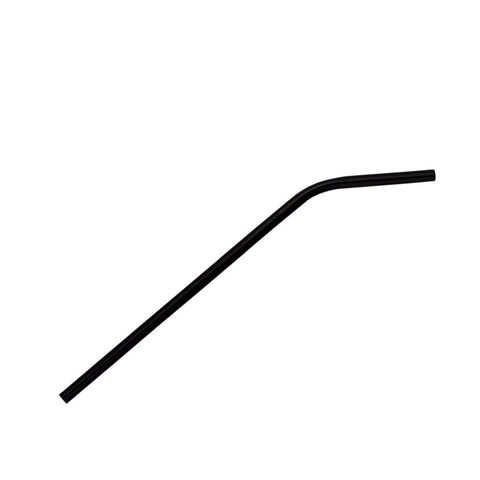 Reusable Black Angled Cocktail Straws