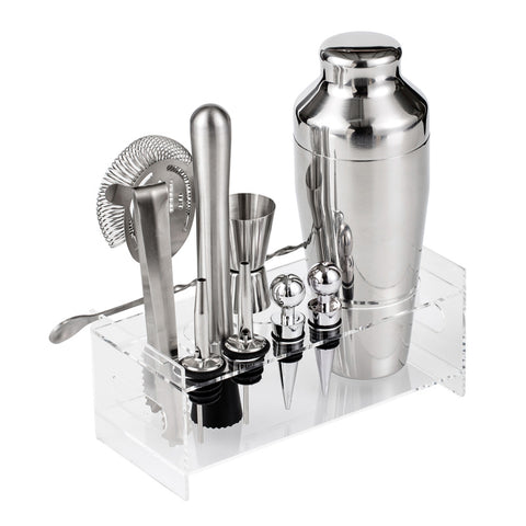 Stainless Steel Cocktail Maker Set With Stand