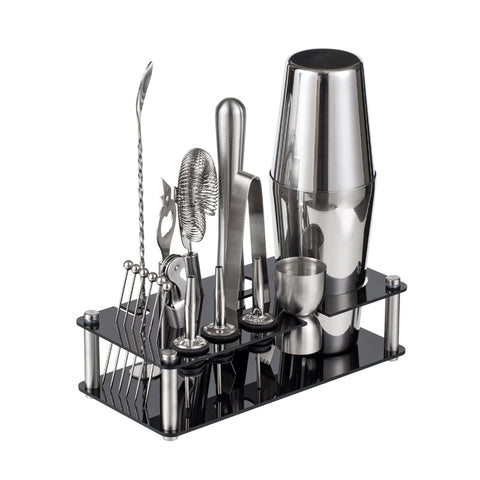 Stainless Steel Bar Shaker Kit With Stand