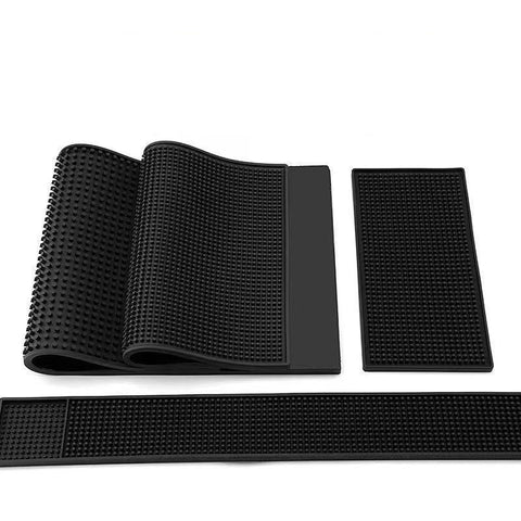 Professional Black Rubber Bar Mat - 36 Sizes