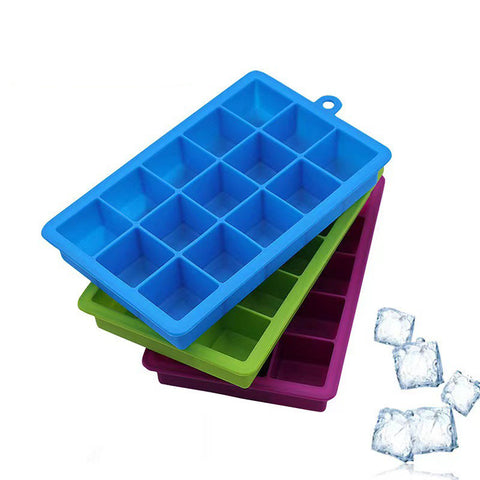 Colorful Silicone Ice Cube Trays